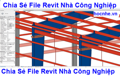 chia sẻ file revit nha cong nghiep - hocnhe-vn
